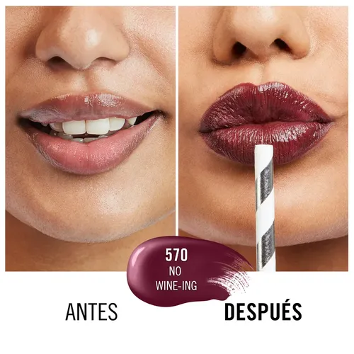 Rimmel Labial Líquido Lasting Provocalips Acabado Liso Color 570 No Wine-Ing