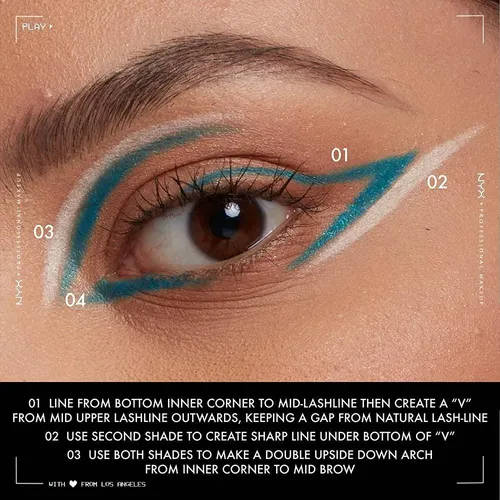 Delineador De Ojos Largo Duran 36h Nyx Epic Wear Pack 3