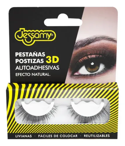 Pestañas Postizas 3d Autoadhesivas D22 Jessamy
