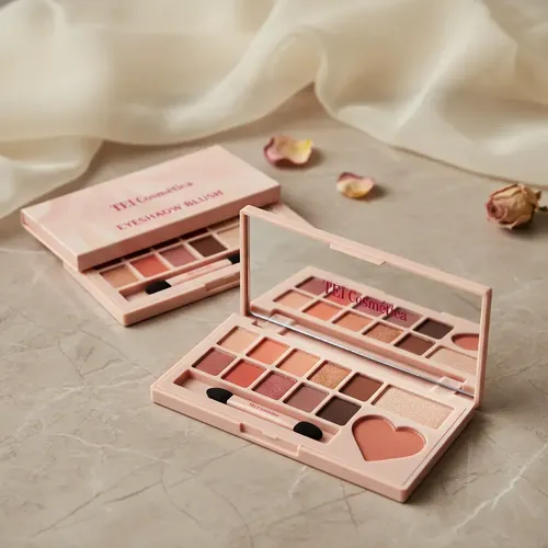 Paleta De Sombras Para Ojos Iluminador Rubor Tei Make Up Color B