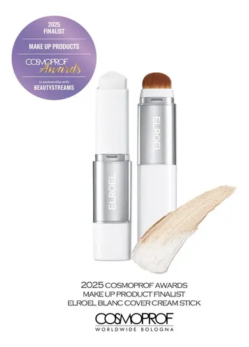 Elroel Base Blanc Cover Cream Stick Con Brocha Integrada 204 Tan