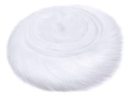 3 Cinta De Pelo Artificial Para Navidad, Pelaje Largo Blanco