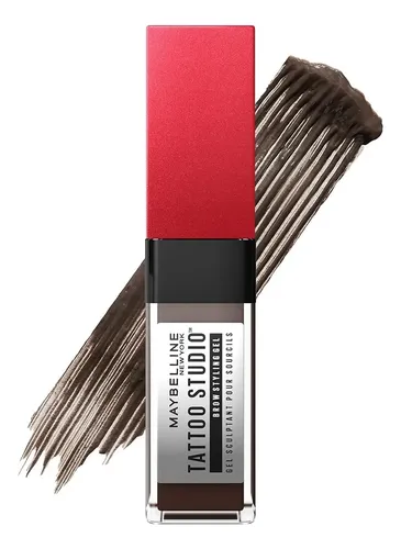 Gel para cejas Maybelline Tattoo Studio 260, color marrón oscuro, efecto mate
