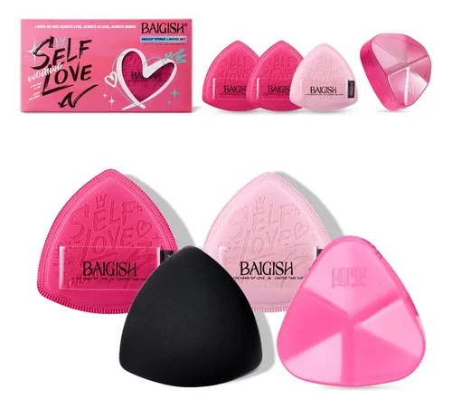 Set De Esponjas De Maquillaje Baigish Para Base Y Corrector