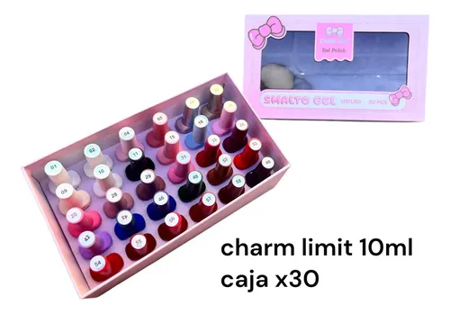 Kit Caja 30 Esmaltes Semi Charm Limit