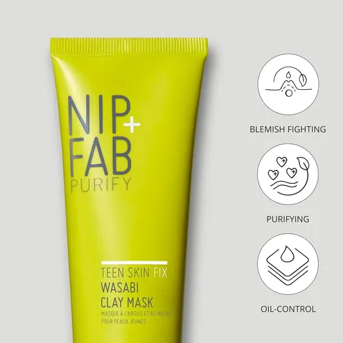 Mascarilla De Arcilla Wasabi Nip+fab Teen Skin Fix 75 Ml