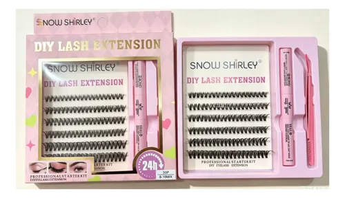 Kit Extensiones De Pestañas Diy Con Pinza Completo 8-16 Mix