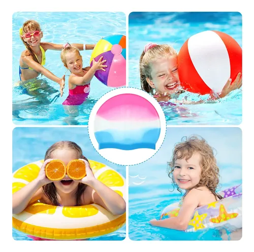 Gorros De Natación Zhanmai De Silicona Para Niños Con Cabell