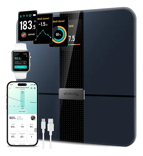 Balanza Corporal Etekcity Wifi 14 Mediciones Multiusuario