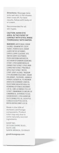 Exfoliante Facial Corporal Good.clean.goop Beauty 150 Ml