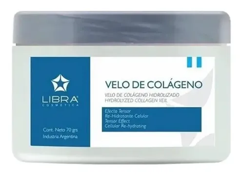 Velo colageno hidrolizado polvo tensor hidratante 70gr Libra tipo de piel deshidratada