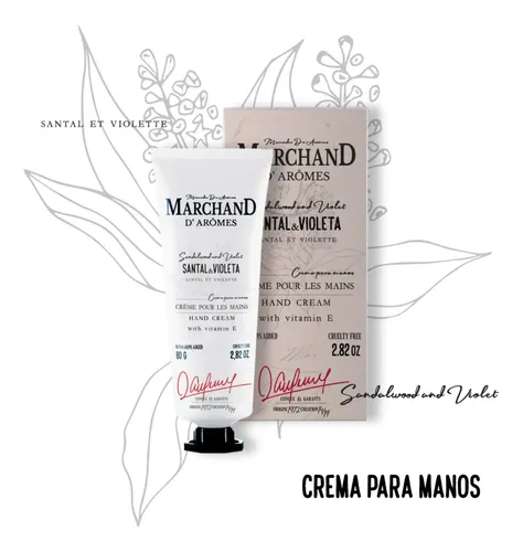 Marchand D Aromes Crema De Manos Santal Y Violeta X 80ml