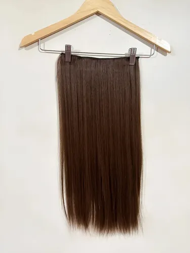 Cortinas De Pelo: Cabello Sintetico Premium Extensiones Marron 12 Lacio