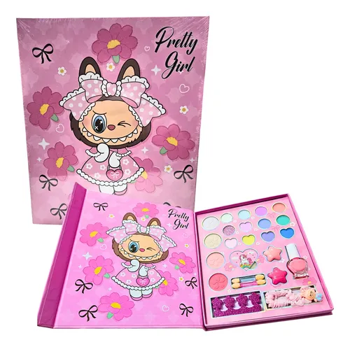 Caja Regalo Maquillaje Nena Completa Labial Sombras Divina