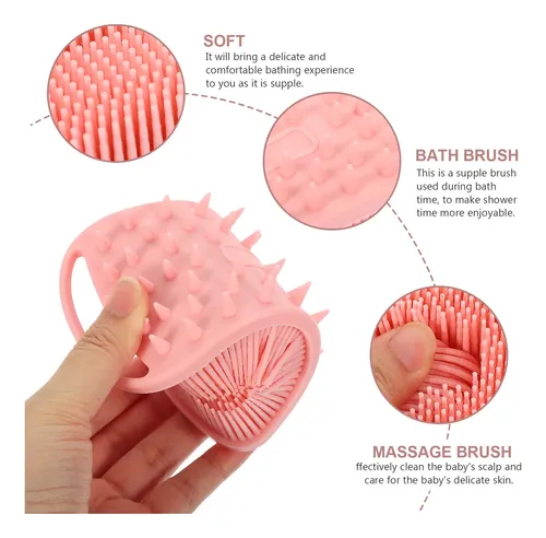 Cepillo De Silicona Hair Clean Brush Para Baño De Silicona P