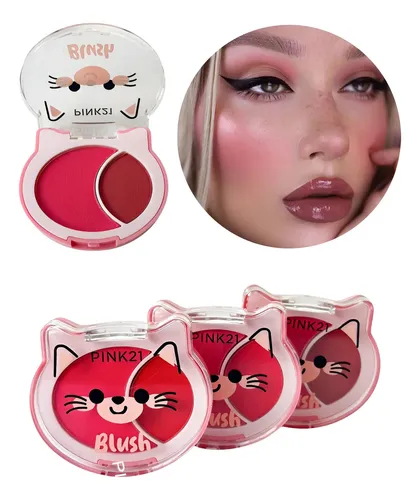 Paleta Rubor Duo Gatito Pink 21 – Happy Cheeks