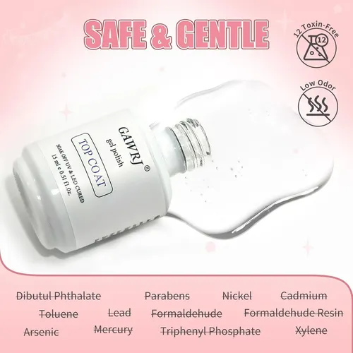 Top Coat De Gel Sin Limpiar 15ml Gawrj