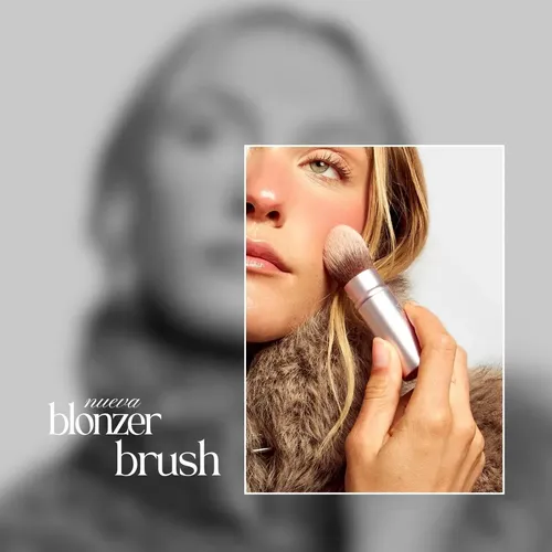 Holista Brocha Retráctil Multipropósito Para Bronzer Y Blush Lila