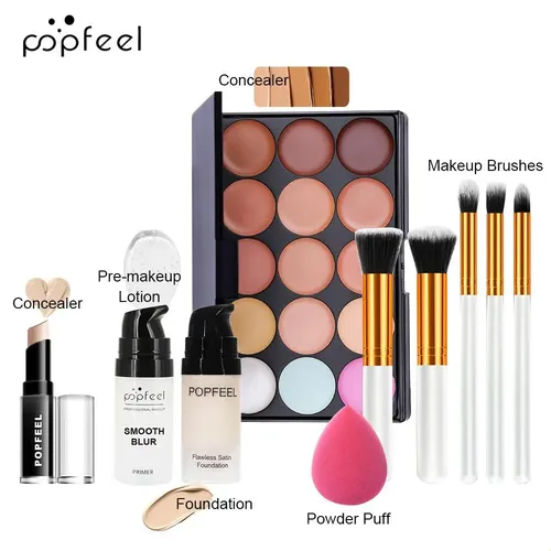 Set De Maquillaje De Belleza De 10 Piezas Para Rostro Y Meji