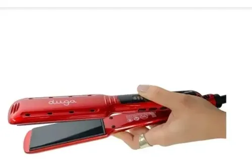 Plancha Para Cabello Humedo Y Seco Duga Profesional D207 Rojo