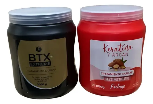 Frilayp Baño De Crema 1kg – Keratina & Argan + Btx