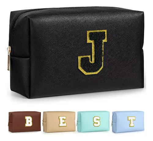 Bolsa De Maquillaje Topeast Travel Chenille Letter Pouch Bla
