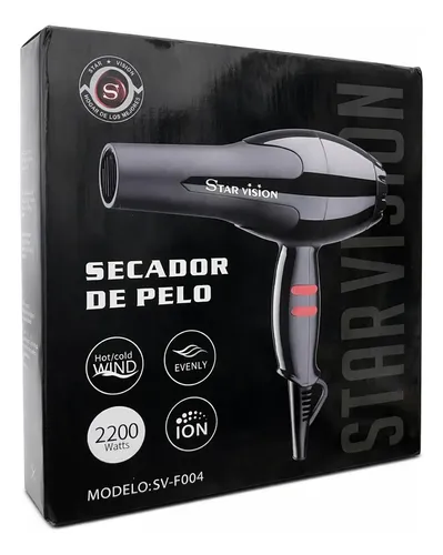 Secador De Pelo Profesional Frio Calor 2200w Star Vision