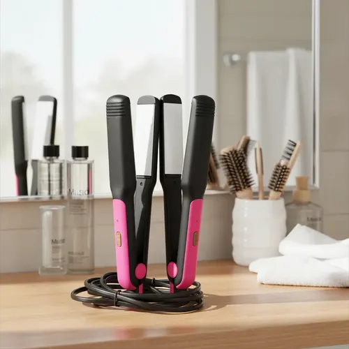 Plancha De Pelo Ajustable Cerámica Profesional Compacta