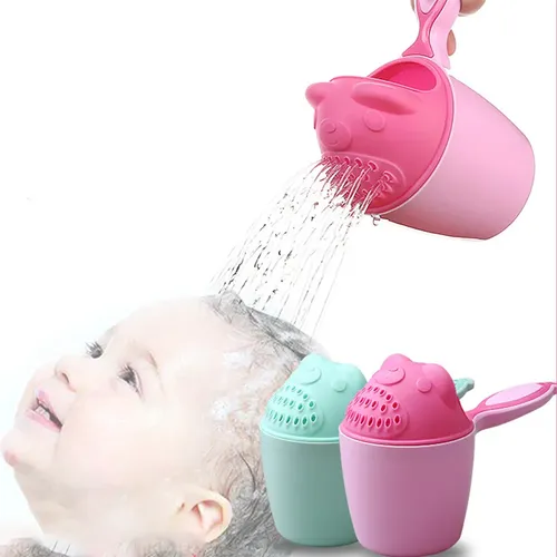 Gorros De Baño Con Dibujos Para Bebé, Taza Y Champú 2 Piezas