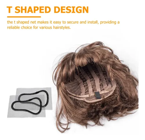 Red De Cabello Para Extensiones, T En Crochet, 2 Piezas