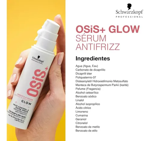 Sérum Osis Glow Anti Frizz Y Definición Profesional 50ml