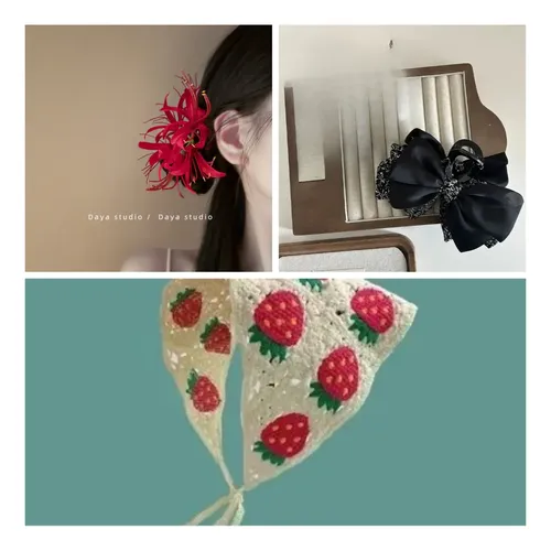 F#j Kit Accesorios For El Cabello Mujer Lazo Y Flor //