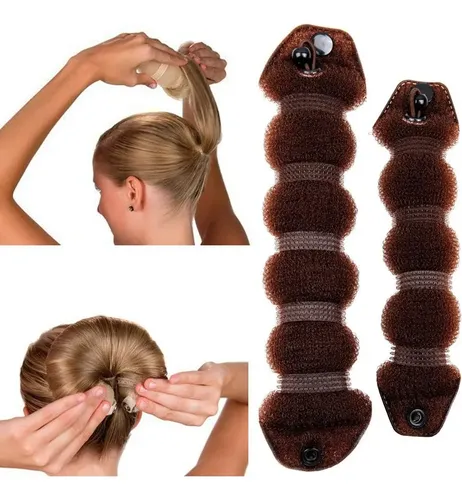 Estilizador Mágico De Cabello Gr Buns 2 Piezas Marrón