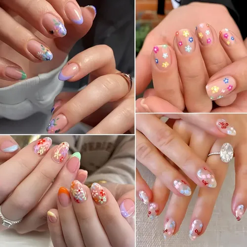 30 Hojas De Pegatinas Autoadhesivas Florales For Uñas, .