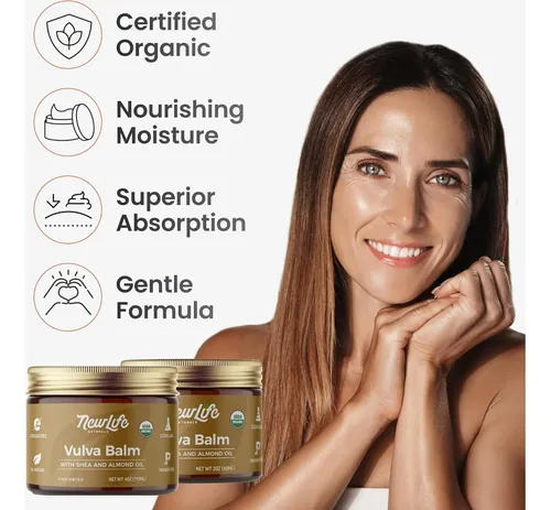 Crema Íntima Orgánica Para Mujeres Newlife Naturals 4oz