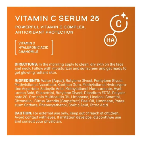 Sero De Vitamina C De Cuidado De La Piel Dcl 25 Con 25% De C