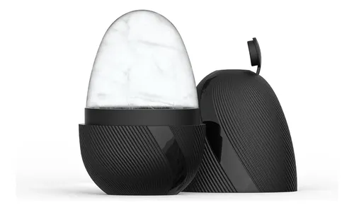 Set Facial Ice Face Roller Y Sha Tool De Acero Inoxidable Gu Black And White