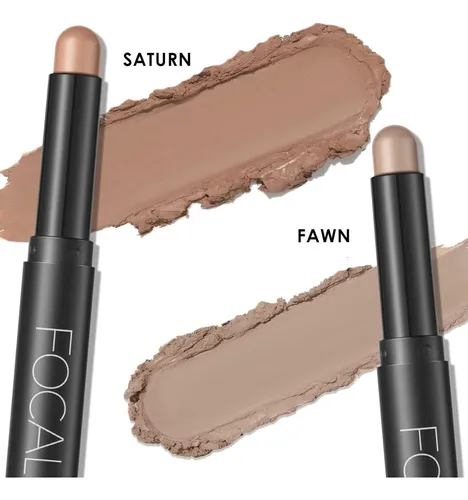 Delineadores De Ojos En Crema Focallure Smoky Brown 2 Piezas