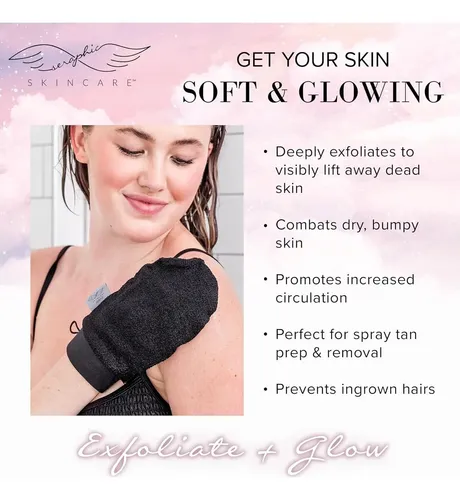 Guante Exfoliante Premium Con Viscosa Seraphic Skincare