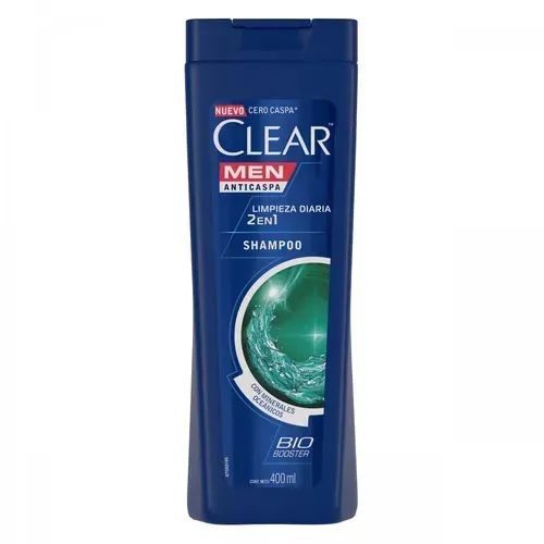 Clear Shampoo limpieza diaria 2 en 1 400ml