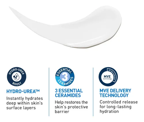 Loción Hidratante Intensiva Cerave, 16 Oz, No Grasosa