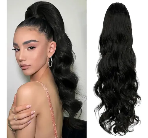 Extensión De Cabello Largo Y Ondulado Para Coleta