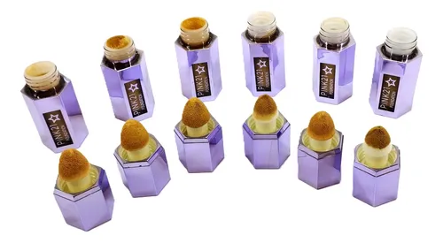 Set X 6 Base Foundation Efecto Matte Aplicador Star Pink 21