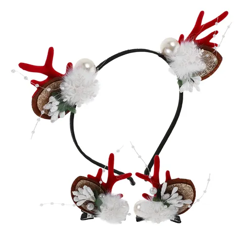 4 Diademas Navideñas Con Astas De Reno – Orejas De Renos