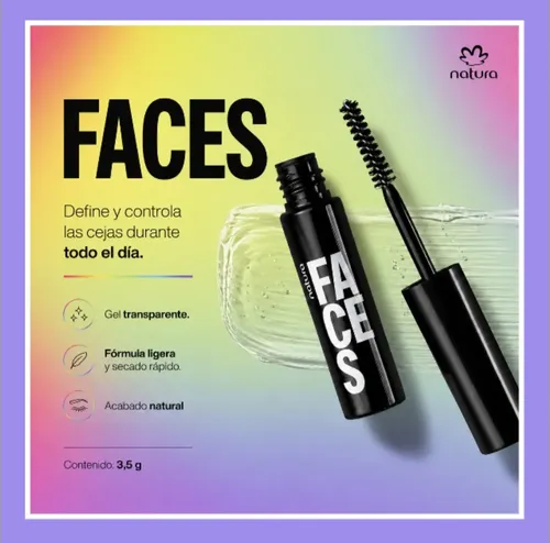 Natura Faces Gel Para Cejas Incoloro 3,5 G Mbp