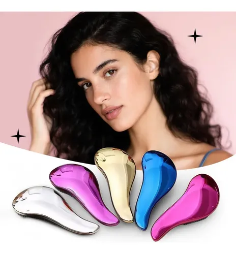 5 Piezas De Peine Para Cabello Y Cepillo Para Desenredar 5 Colores