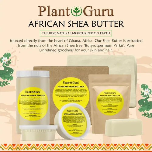 Manteca De Karité Plant Guru Raw African 946 Ml/0,9 Kg, Colo