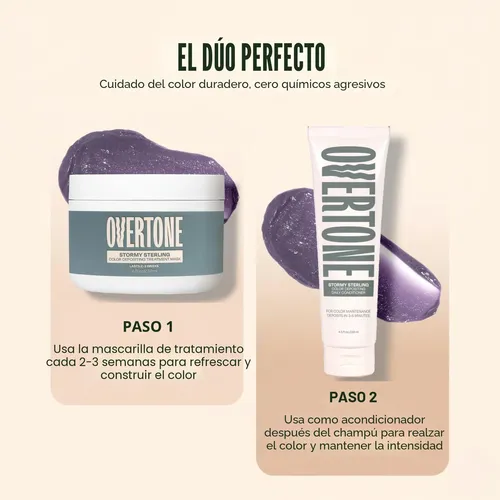 Acondicionador De Tono Semipermanente Overtone, 8 Unidades,