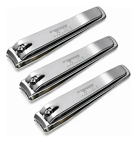 Pack X3 Cortauñas Trim Ideal Regalo Acero Inoxidable Alicate