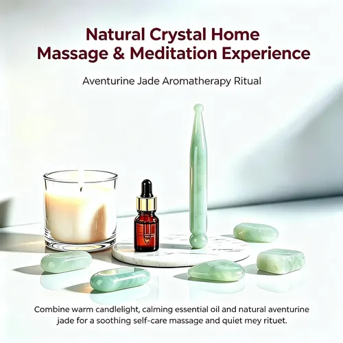 Masajeador Leosense Gua Sha Pen Aventurina Jade 11 Cm